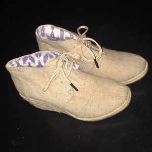 Toms Ankle Bootie Wedges